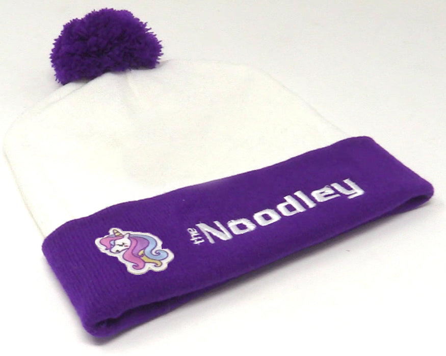 LED Light Up Glow Unicorn Beanie Hat with Pom Gift for Kids