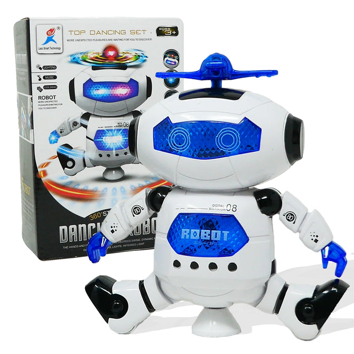 Dancing Robot with Music, Lights and 360 Degree Rotation