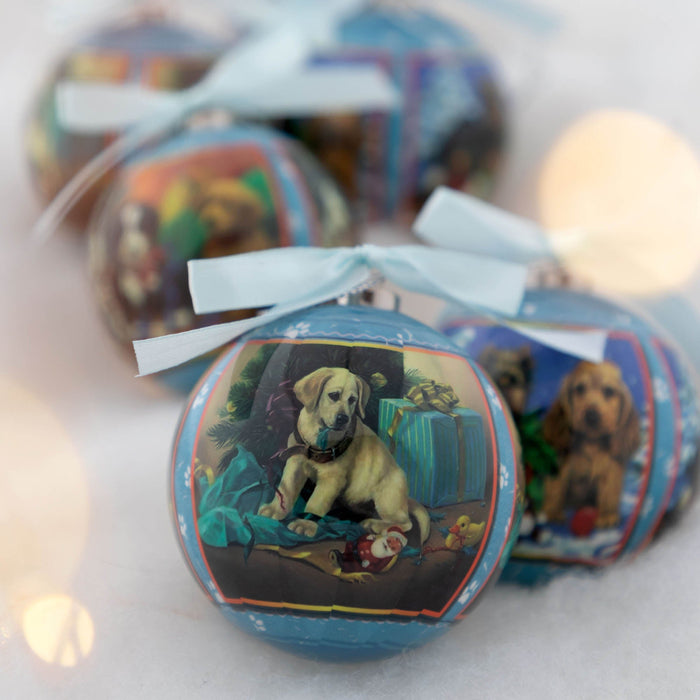 Precious Pets Shatterproof Christmas Ornaments - Set of 6