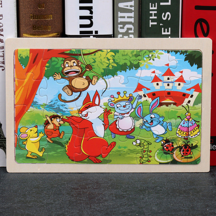 80PCS Wooden Educational Jigsaw Puzzles