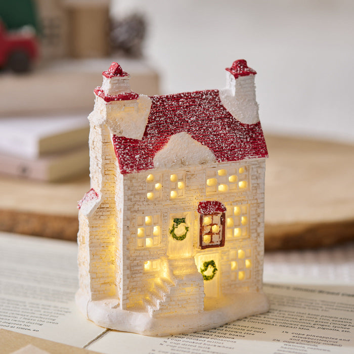 Nordic-Style Resin Christmas House Ornaments