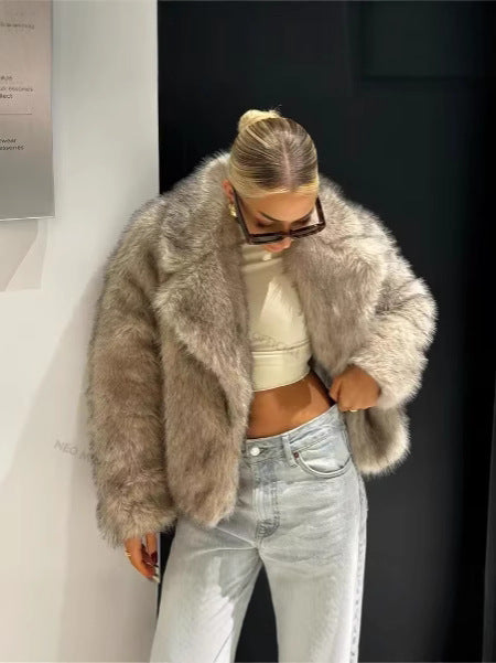 Faux Fur Women's Coat