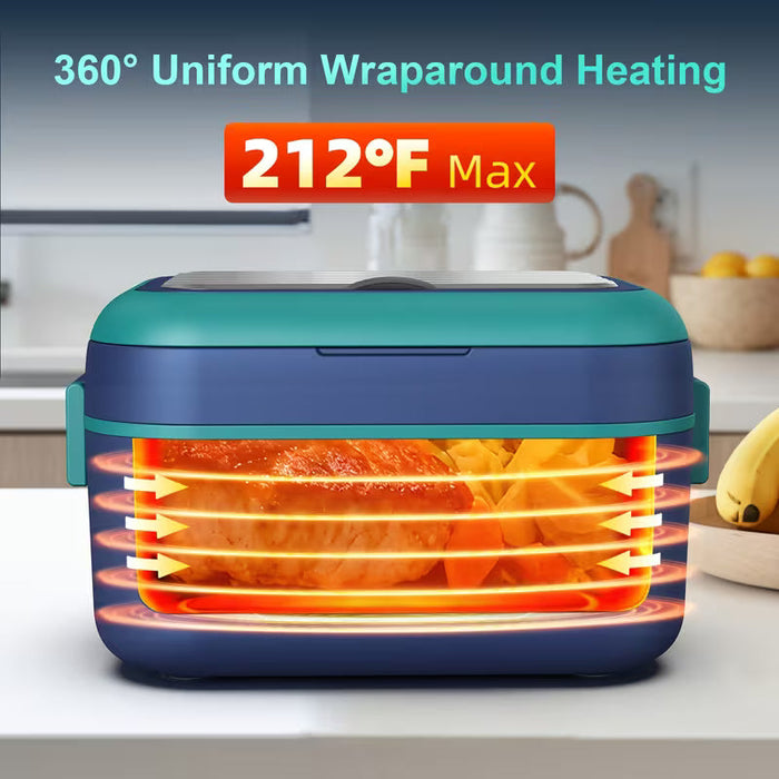 Cordless Self-Heating Lunch Box with Schedule Timer