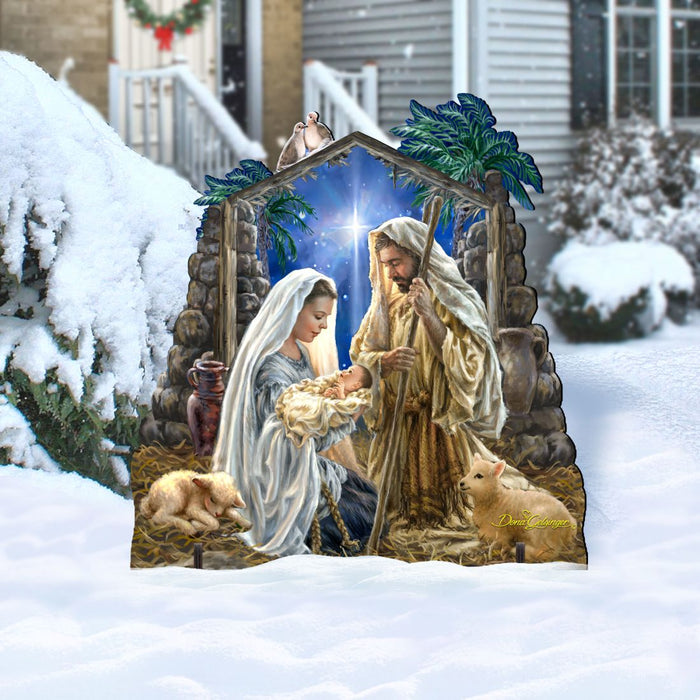 Glory to God Nativity Outdoor Decor by D. Gelsinger - Nativity Holiday Decor