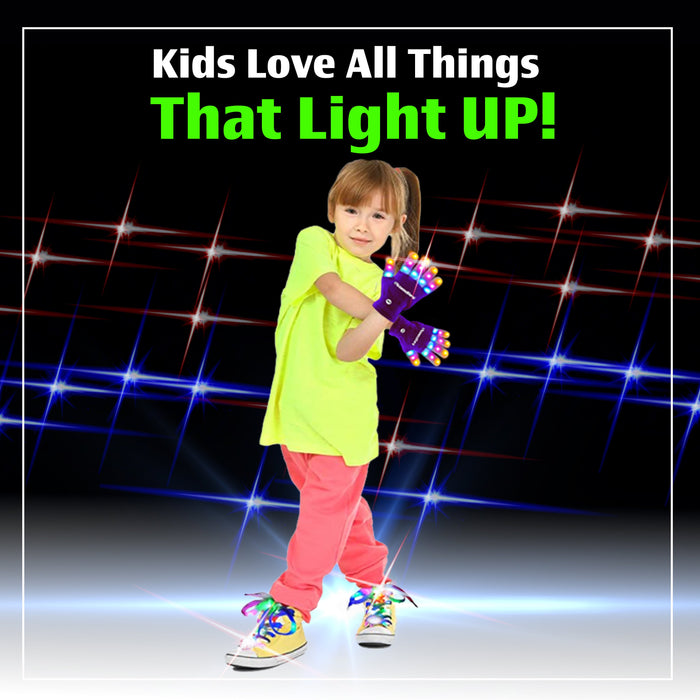 5 Color-Flashing LED Light Up Shoe Laces Glow in the Dark