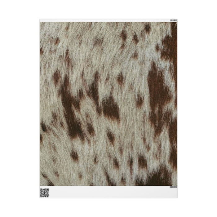 Cozy Faux Fur Animal Print Wrapping Paper | 90GSM