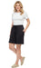 Women wearing comfortable women's knit cotton shorts with elastic waistband and side pockets