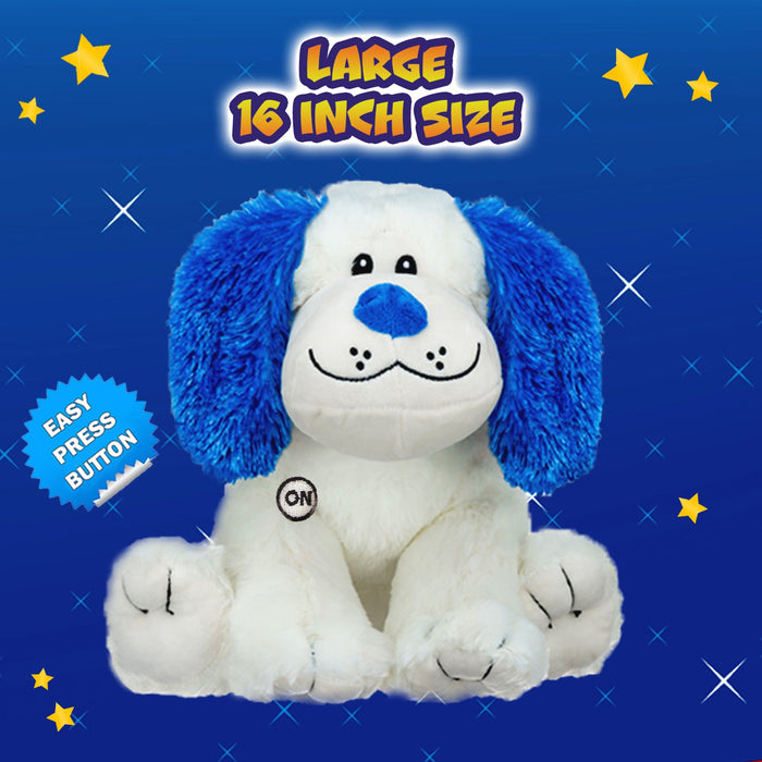 Rainbow Light Puppy Dog Glow Plush LED Night Light Up Stuffed Animal (16 inch)