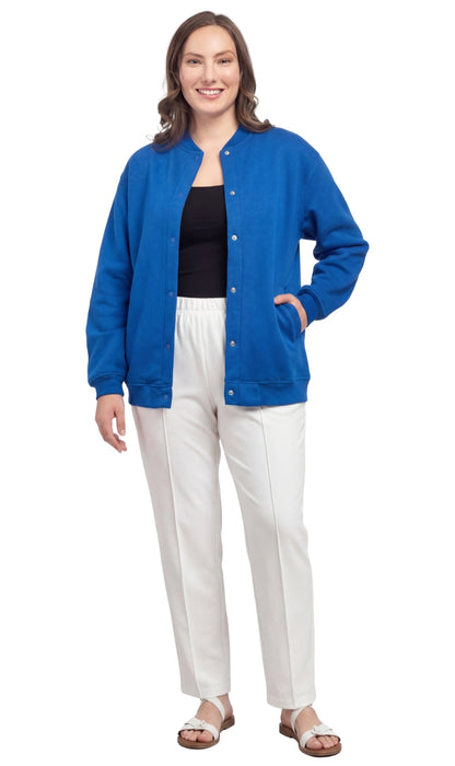 Women's Snap Up Jacket with Patch Pockets