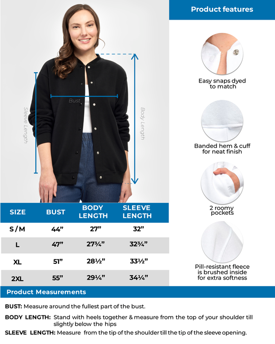 Women's Snap Up Jacket with Patch Pockets