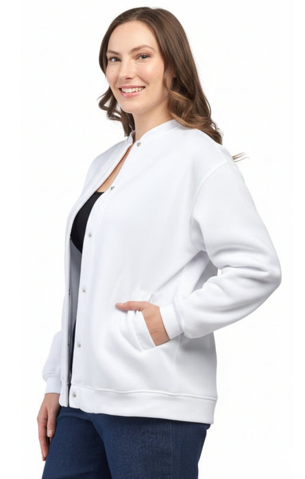 Women's Snap Up Jacket with Patch Pockets