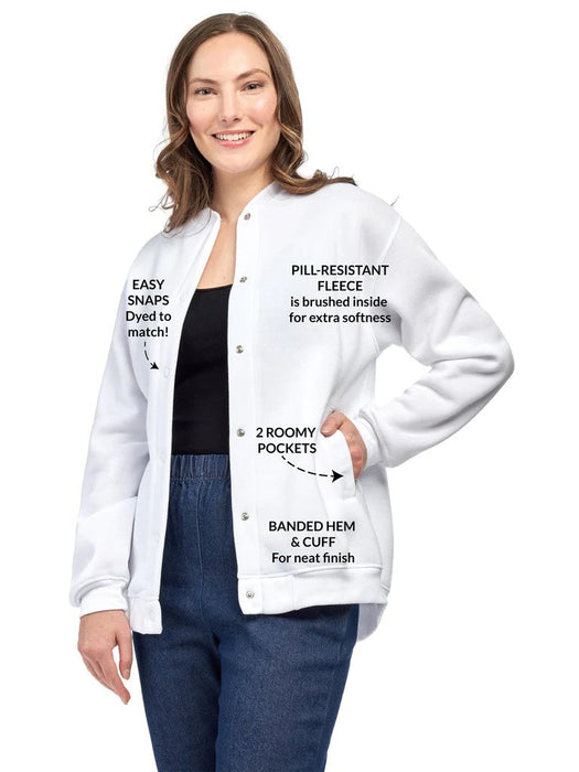 Women's Snap Up Jacket with Patch Pockets