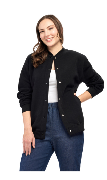 Women's Snap Up Jacket with Patch Pockets