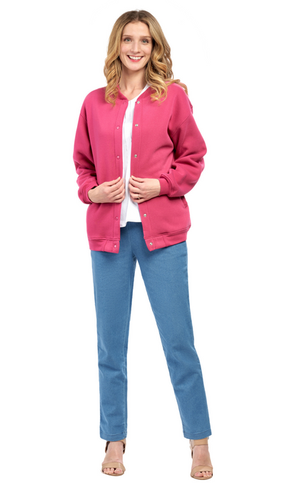 Women's Snap Up Jacket with Patch Pockets