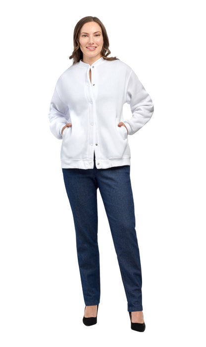 Women's Snap Up Jacket with Patch Pockets
