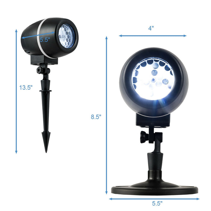 Outdoor Christmas Snowflake LED Projector Lights with Remote Control
