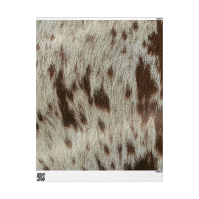 Cozy Faux Fur Animal Print Wrapping Paper | 90GSM