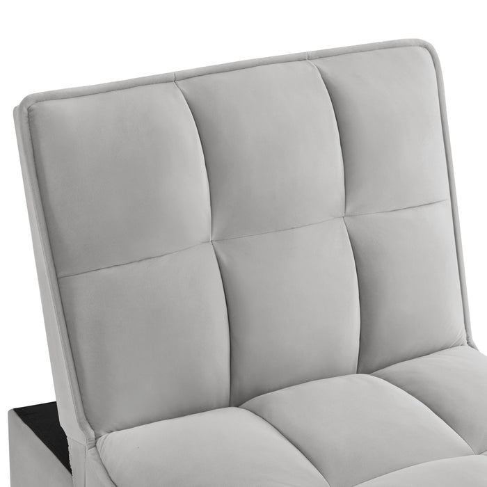 4 in 1 Multi-Function Single Sofa/Chair Bed with Storage Pockets