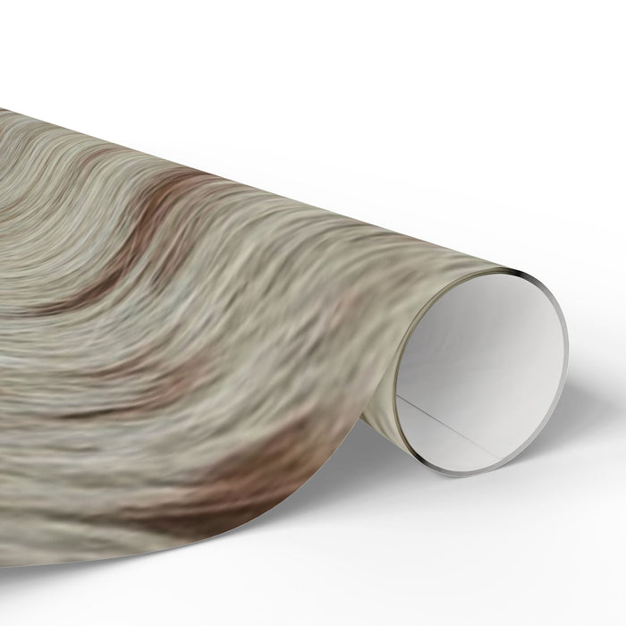 Cozy Faux Fur Animal Print Wrapping Paper | 90GSM