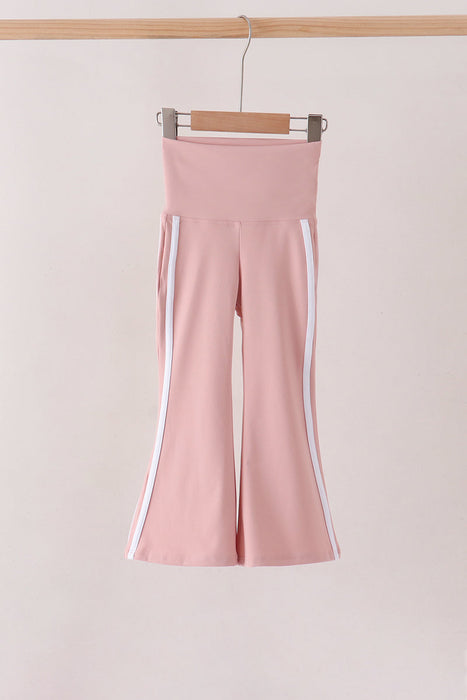 Kids Pink Flare Active Pants