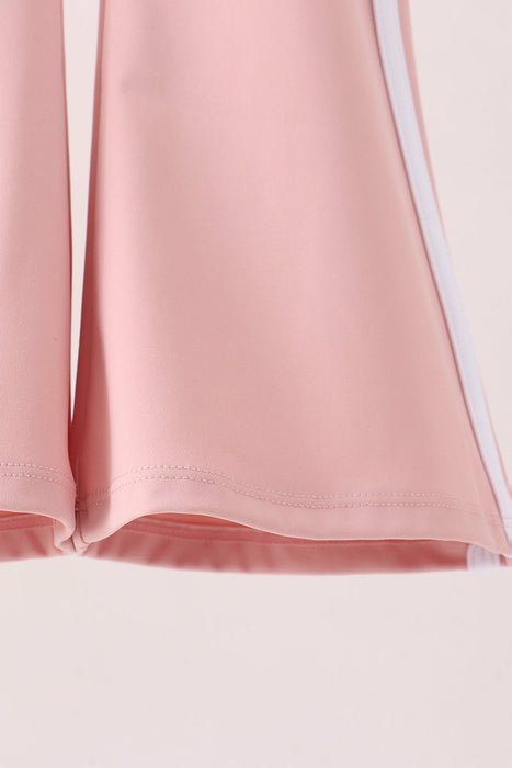 Kids Pink Flare Active Pants