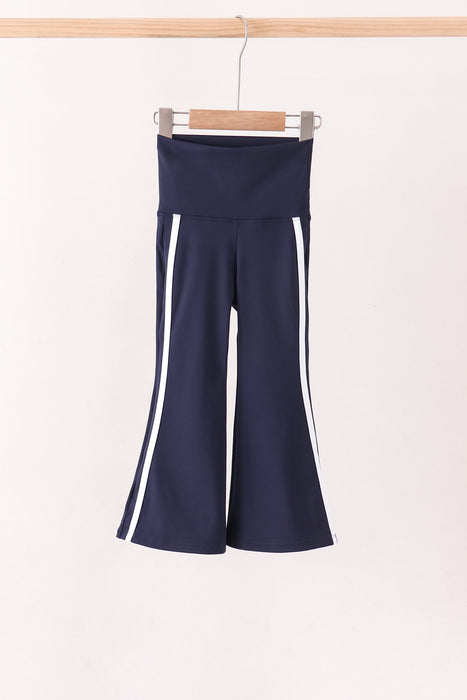Kids Navy Flare Active Pants