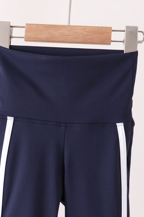 Kids Navy Flare Active Pants