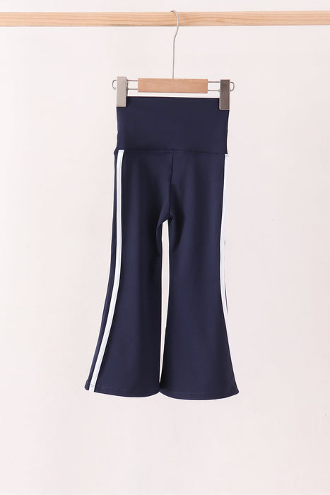 Kids Navy Flare Active Pants
