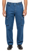 Men's Lightweight Double Pocket Cargo Jeans