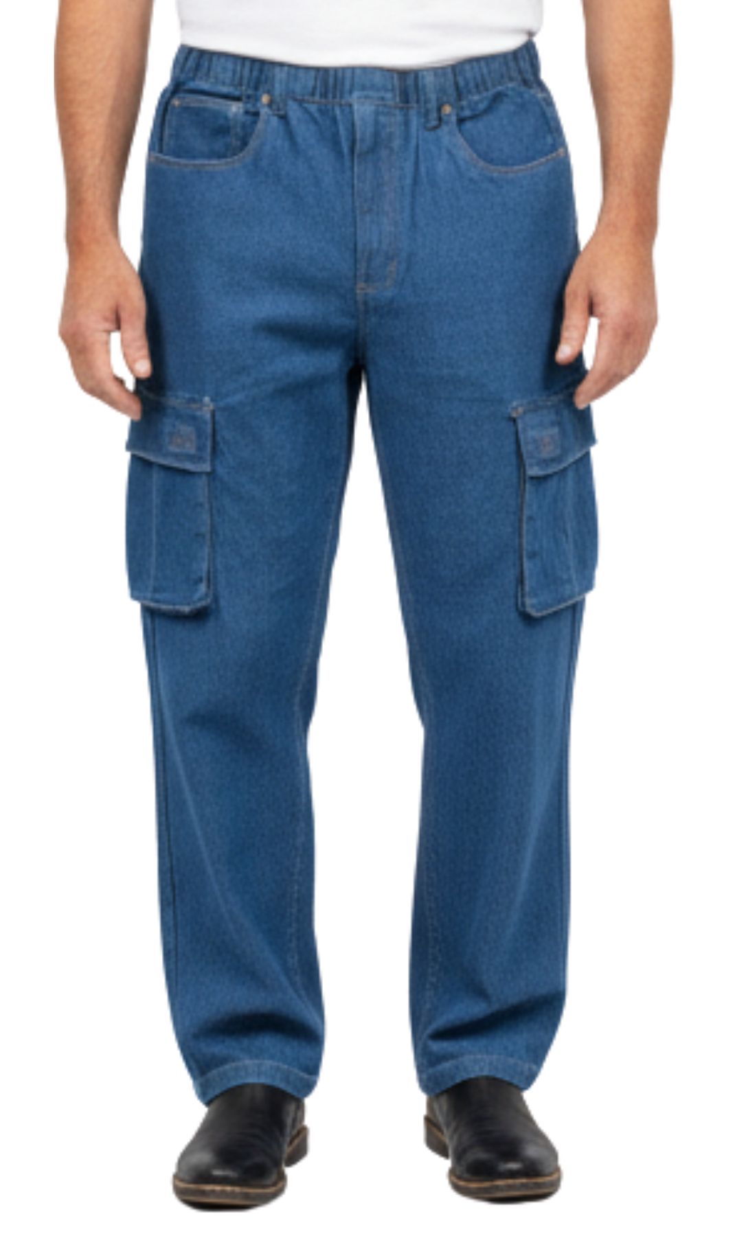 Men's Lightweight Double Pocket Cargo Jeans