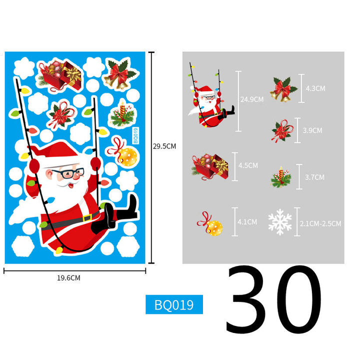 Christmas Themed Window Cling Set