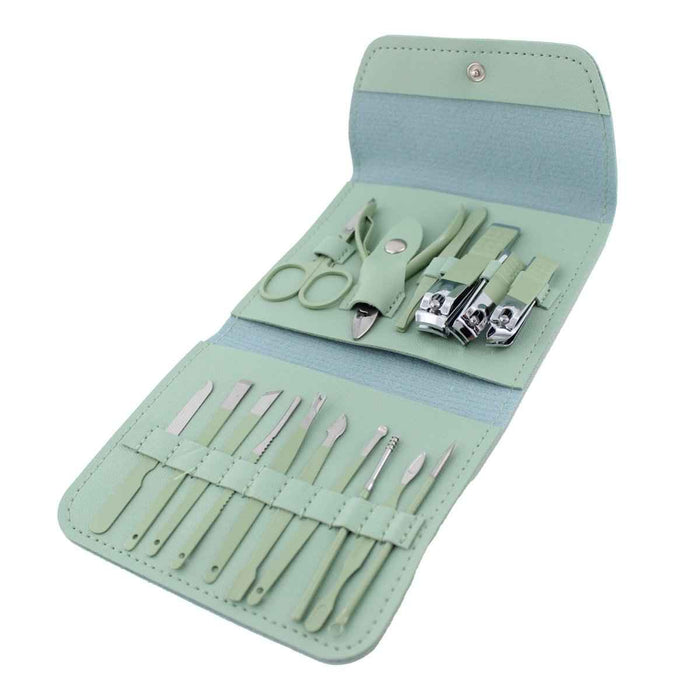 16-Piece Carbon Steel Manicure & Pedicure Grooming Set