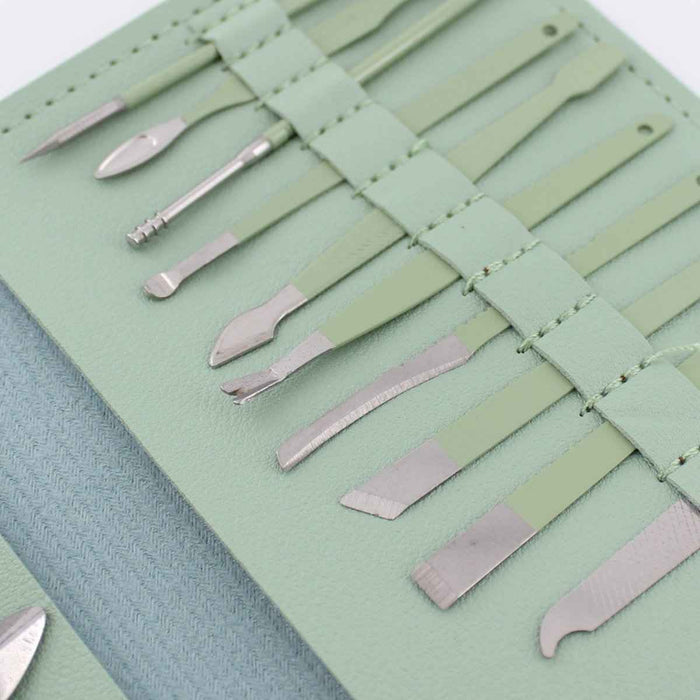 16-Piece Carbon Steel Manicure & Pedicure Grooming Set