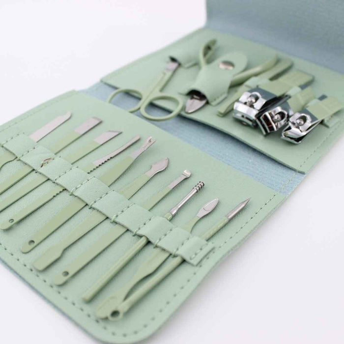 16-Piece Carbon Steel Manicure & Pedicure Grooming Set