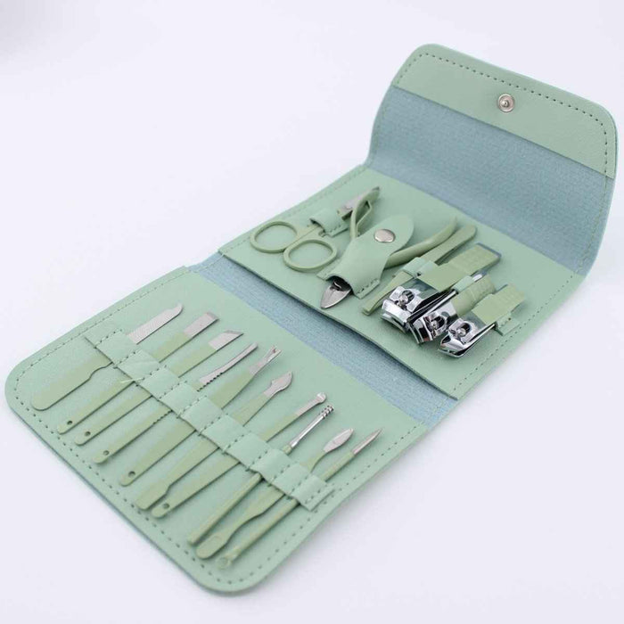 16-Piece Carbon Steel Manicure & Pedicure Grooming Set