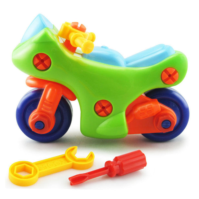 Kids Detachable Motorcycle Building Block Toy | DIY Puzzle