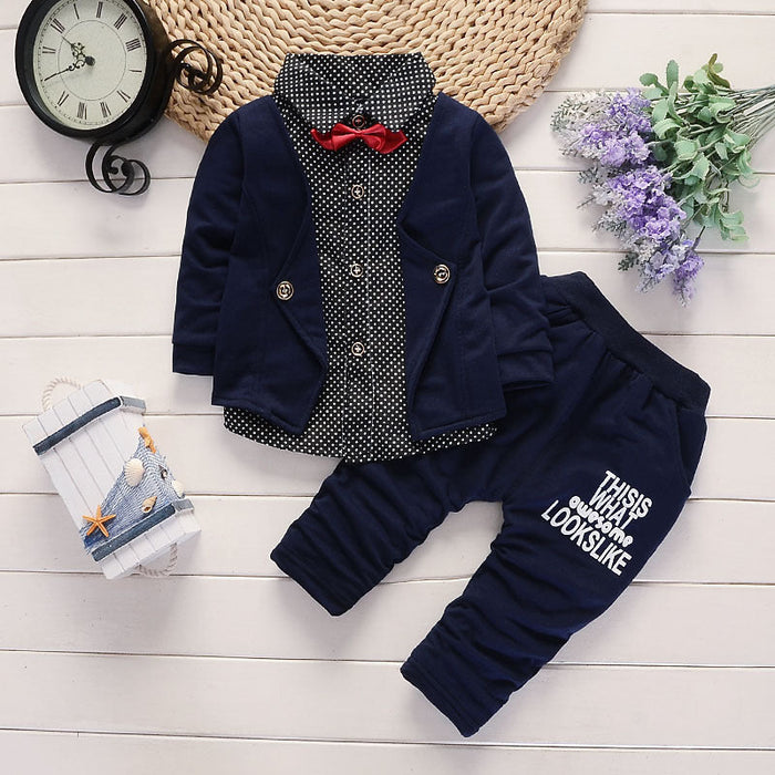 New Toddler Boys Casual Suit Set