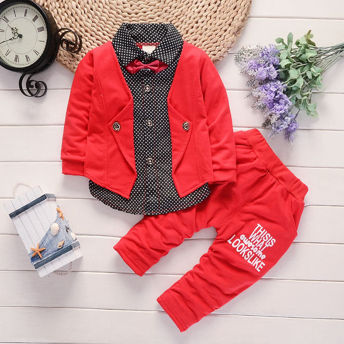 New Toddler Boys Casual Suit Set
