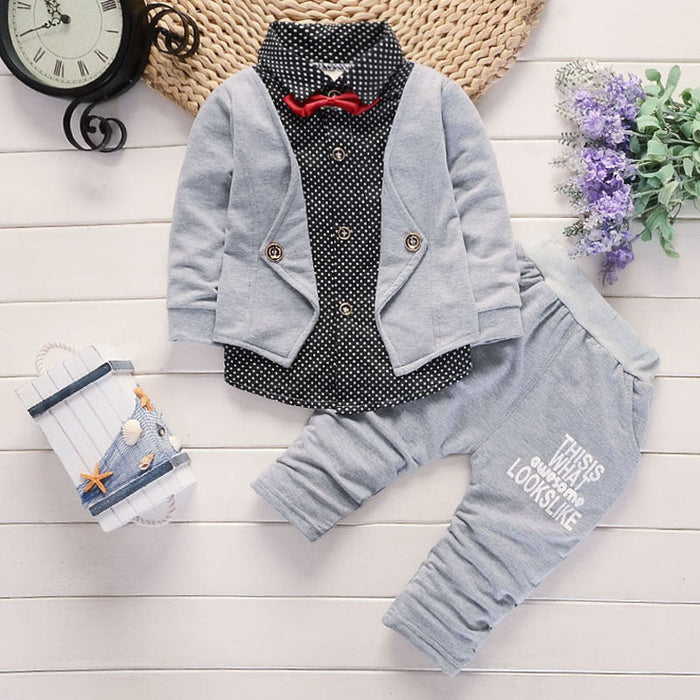 New Toddler Boys Casual Suit Set