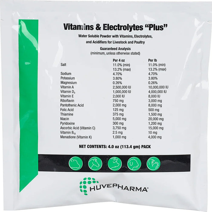 AgriLabs Vitamins & Electrolytes Plus (4 oz) | Livestock Supplement
