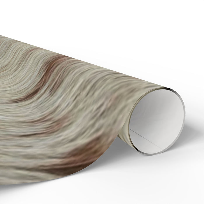 Cozy Faux Fur Animal Print Wrapping Paper | 90GSM