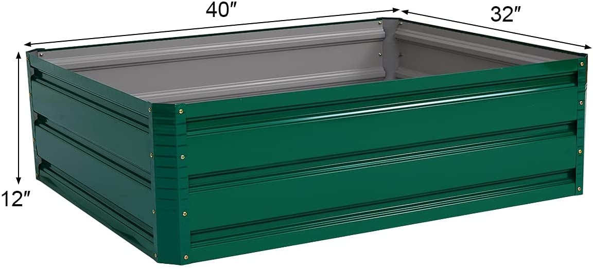40 Inch Patio Raised Garden Bed Vegetable Flower Planter