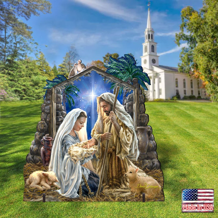Glory to God Nativity Outdoor Decor by D. Gelsinger - Nativity Holiday Decor