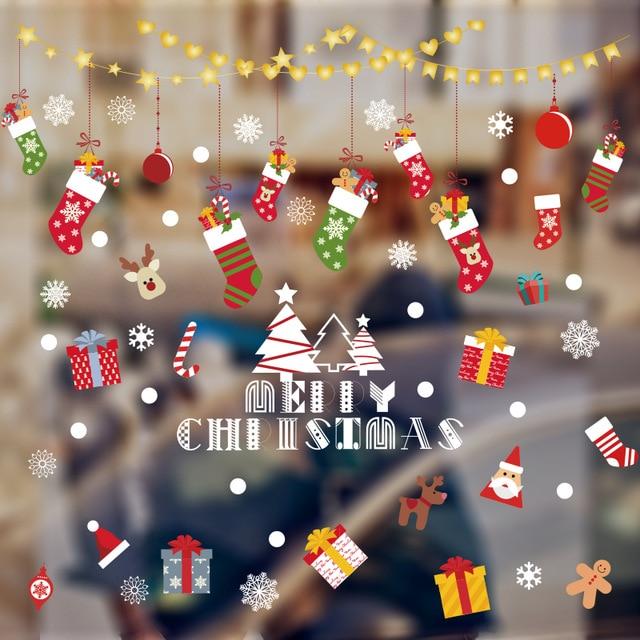 Christmas Decorations Window Clings