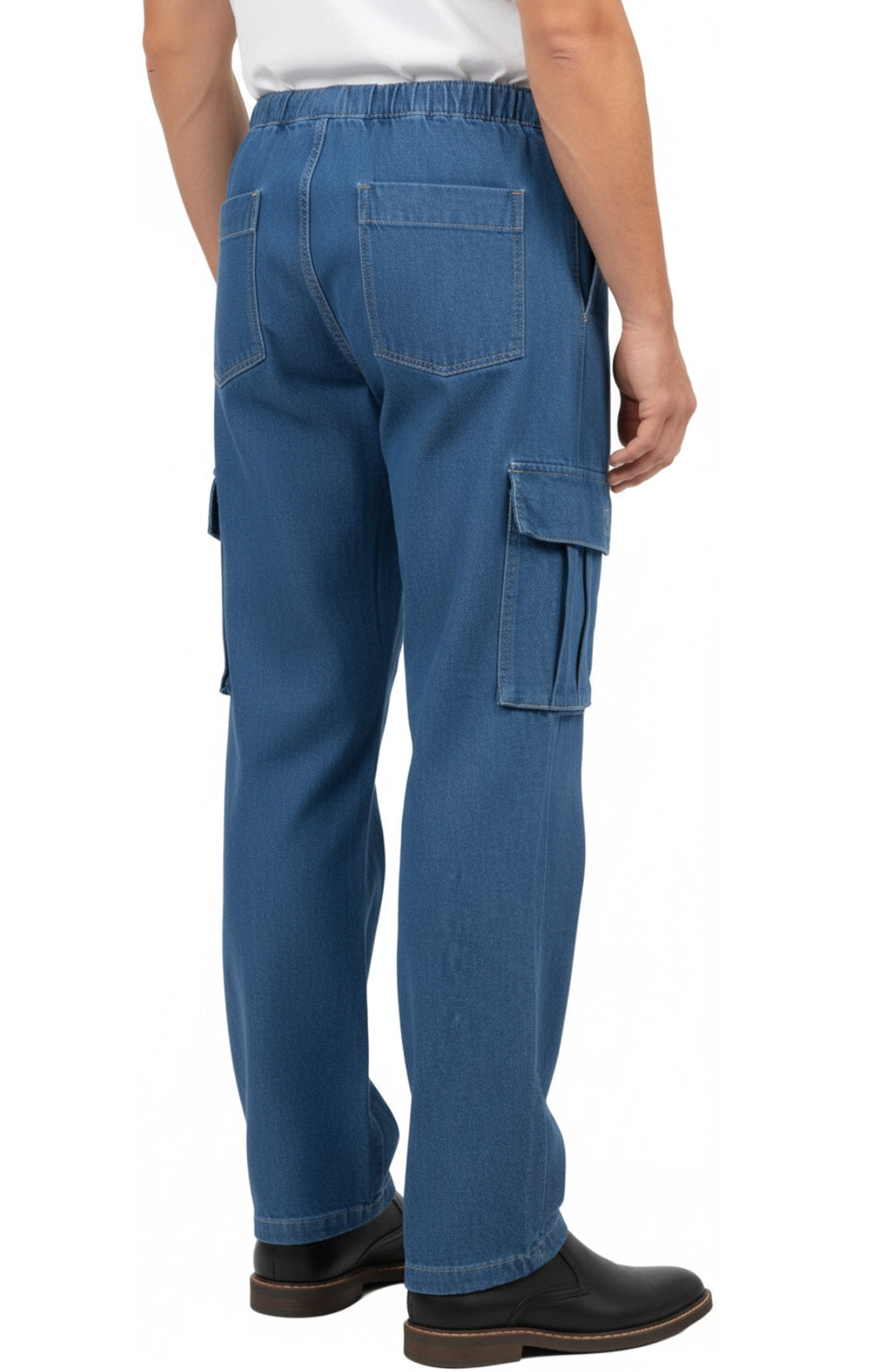 Men's Lightweight Double Pocket Cargo Jeans