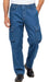 Men's lightweight double pocket cargo jeans in classic denim with relaxed fit and stretch cotton material