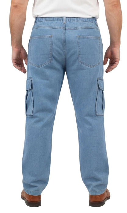 Men's Lightweight Double Pocket Cargo Jeans