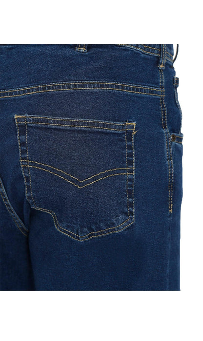 Men's Flex Waist Hidden Stretch Denim Jeans — Pull-On Easy Fit