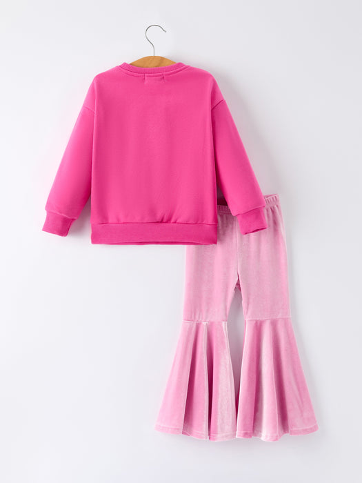 Toddler Girls Pink Merry Bright Top and Bell Pants