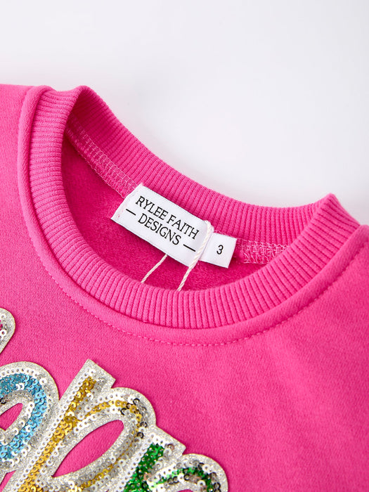 Toddler Girls Pink Merry Bright Top and Bell Pants